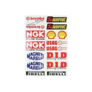 Stickerset merken - Brembo/Bridgestone/Motul/NGK