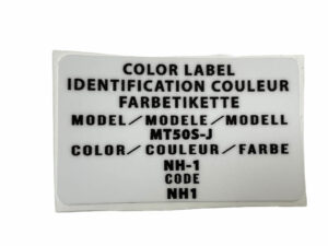 Sticker kleurlabel - Kleur: NH1 Black