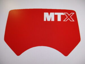 Sticker koplampspoiler - Rood (ronde koplamp)