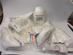 Kappenset compleet - Kleur: Shasta White (NH138) - model Paris-Dakar Speed-7