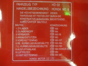 Sticker tank, technische gegevens - DEU - Wit