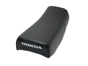 Buddy/Zadel - model 1979-1983 - Zwart + wit "HONDA" [NOS]