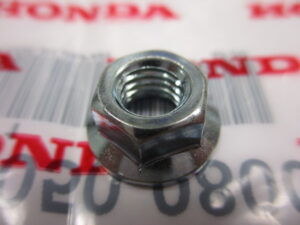Cilinderkop + uitlaat, moer met flens - M8x12mm