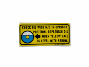 Sticker oliepeil
