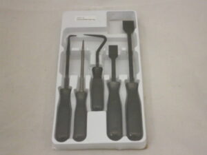 Pakking/schraper/haak set – 5-delig