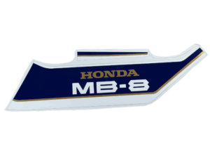 Stickerset tank - "MB-8" Blauw/wit/goud - model '79-'83, PB109 Petrol Blue
