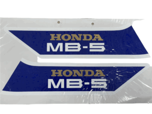 Stickerset tank - "Honda MB-5" Blauw/wit - model '79-'83, R33 Helios Red/PB109 Petrol Blue
