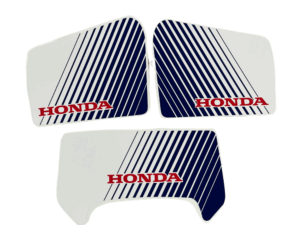 Stickerset kappen - Blauw/wit (lange zijkappen)
