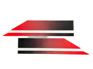 Stickerset tank - Streep Rood rainbow