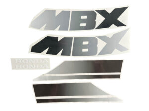 Stickerset compleet - Rood rainbow - model '85-'86