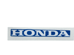 Sticker "HONDA", achterkant - Blauw/wit