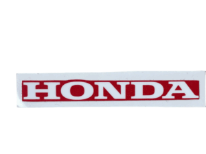 Sticker "HONDA", achterkant - Rood/wit