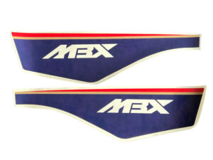 Stickerset zijkap - "MBX" Rothmans blauw - model '87-'88