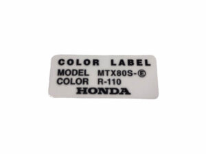 Sticker kleurlabel - Kleur: R110 Monza Red