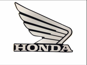 Sticker "Honda Wing" - Wit/zwart