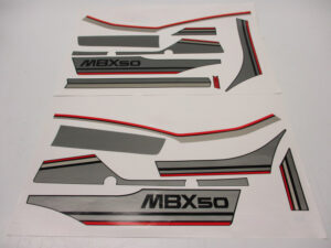 Stickerset compleet MBX - Zwart - model '83-'84