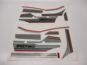 Stickerset compleet - Zwart - model '83-'84