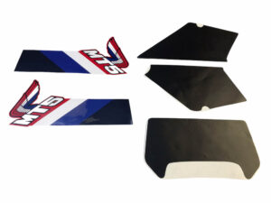 Stickerset compleet - Zwart - model '86-'87, R134 Fighting Red