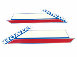 Stickerset tank - Wit/rood/blauw - model '81-'83, PB109 Petrol Blue