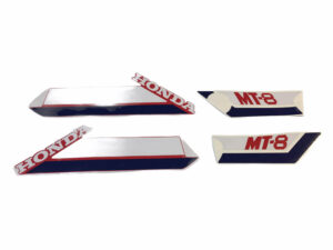 Stickerset kappen - Wit/blauw/rood - model '81-'83, R23 Tahitian Red