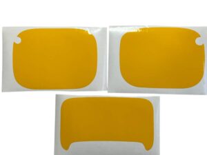 Stickerset kappen - Lichtgeel