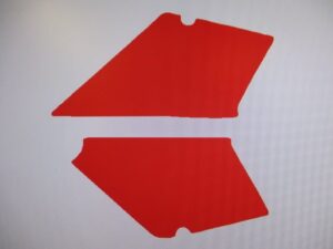 Stickerset zijkap - Rood - model '88-'89