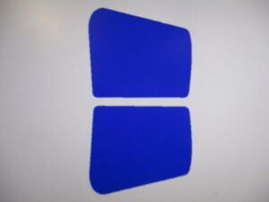 Stickerset zijkap - Blauw (lange uitvoering)