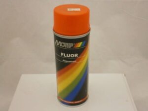 Spuitbus Lak, fluor spay – Motip – 400ml – Oranje/rood (04020)