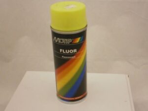 Spuitbus Lak, fluor spay – Motip – 400ml – Geel (04022)