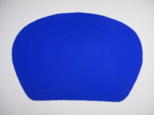 Sticker koplampspoiler - Blauw - model Paris-Dakar