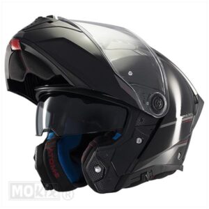 HELM ATOM 2 SV SOLID GLOSS ZWART