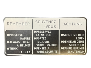 Waarschuwingsstickers en kleine stickers