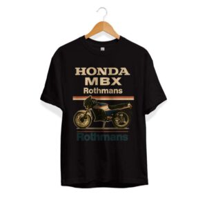 T-shirt Honda MBX Rothmans zwart