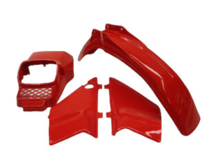 4-delige kappenset  Honda MT R110 Monza Red Model vanaf 1990 (incl. Koplampspoiler)